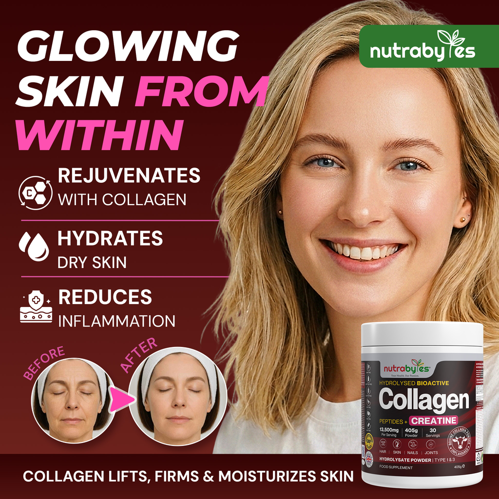 Collagen Powder with Creatine Monohydrate | Unflavoured | 405g | Made in UK