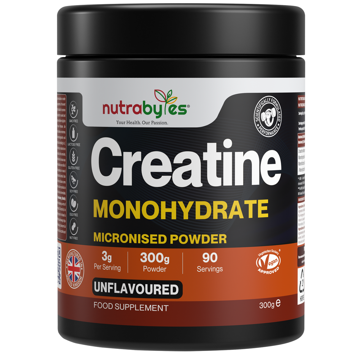 Pure Micronised Creatine Monohydrate Powder | 200 Mesh | 300g Pack | Unflavoured