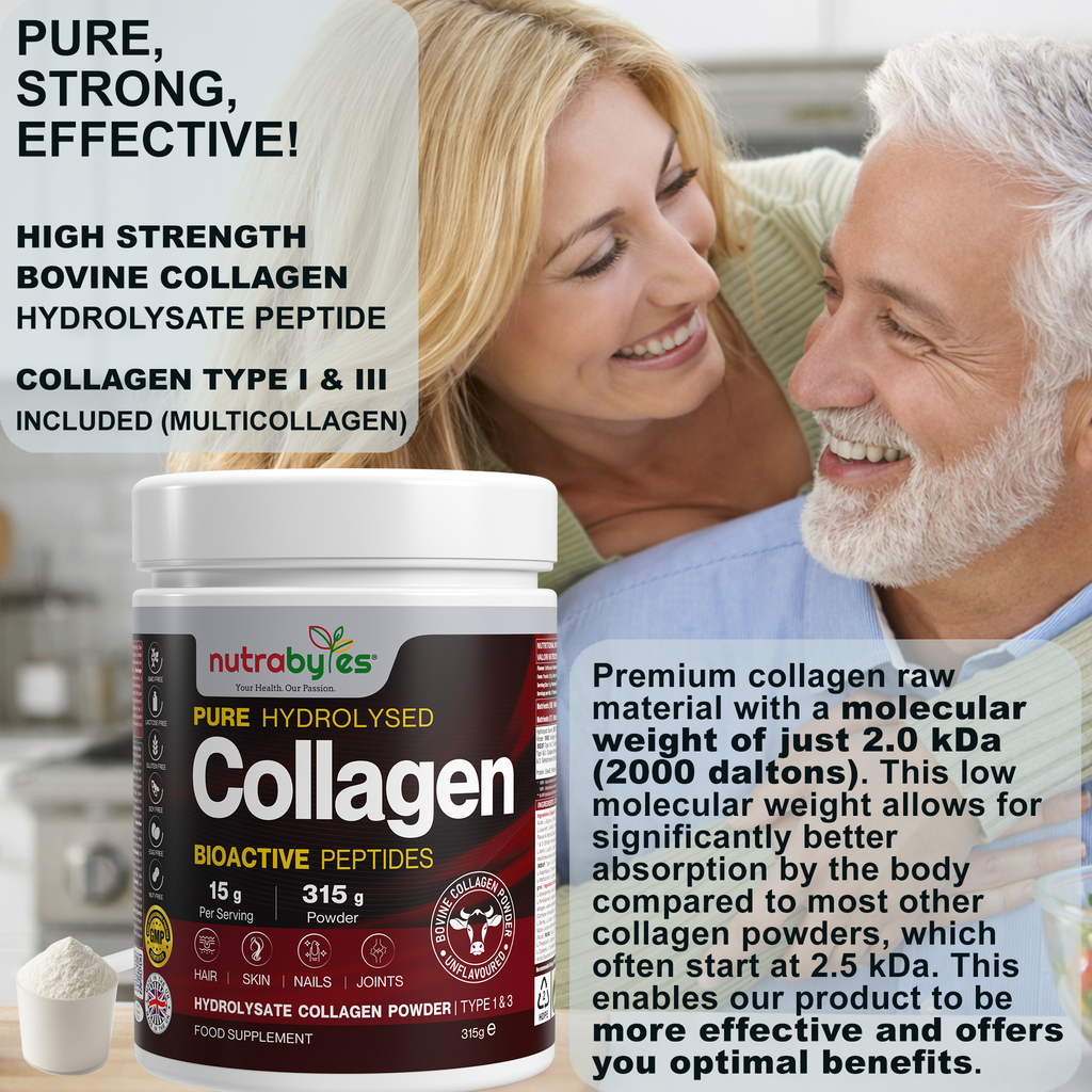 Bovine Collagen Powder, 15,000mg Per Serving, Unflavoured (21 Days)