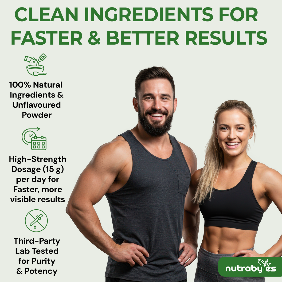 Bovine Collagen Powder, 15,000mg Per Serving, Unflavoured (21 Days)