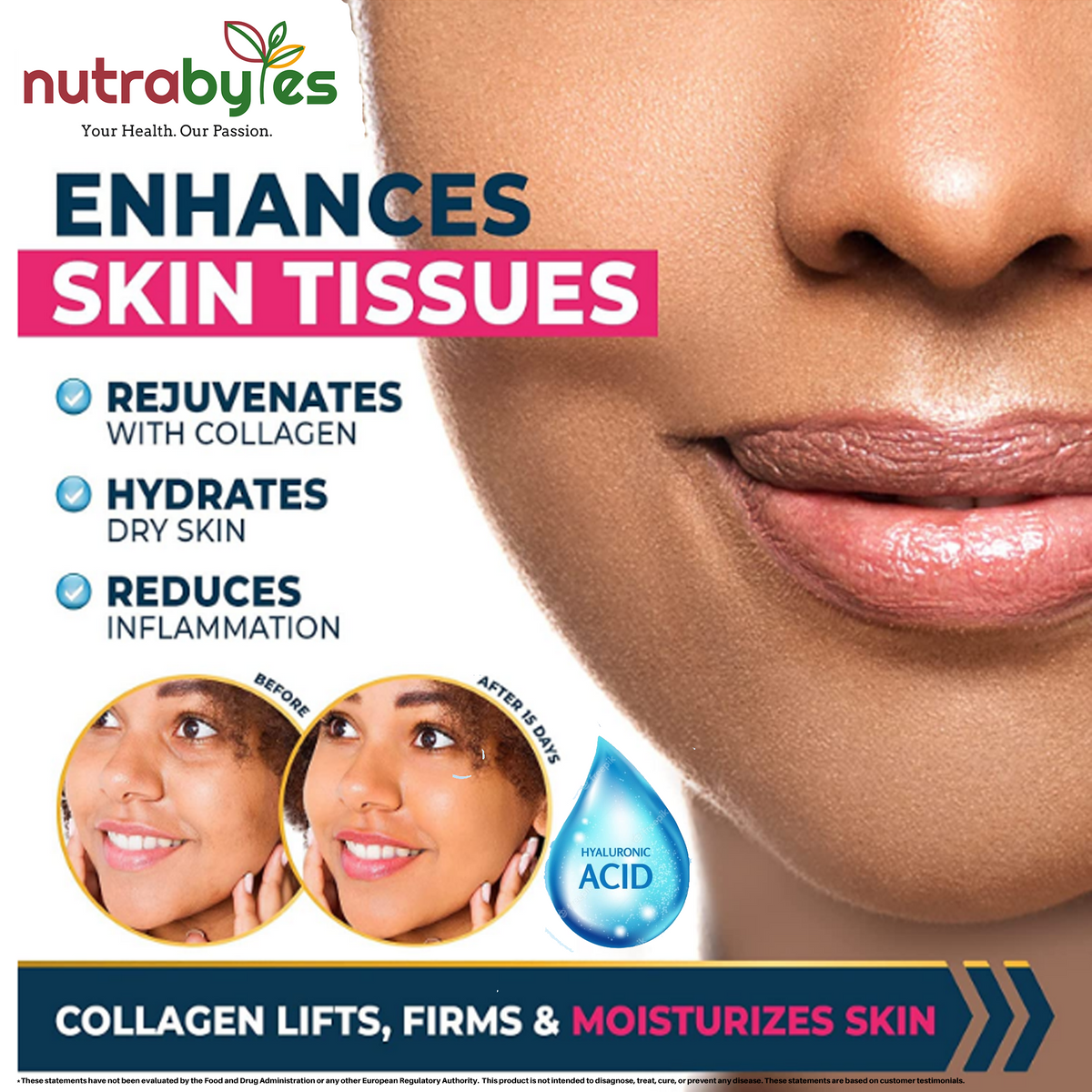 Marine Collagen Capsules with Vitamin C and Hyaluronic Acid (90 Days)