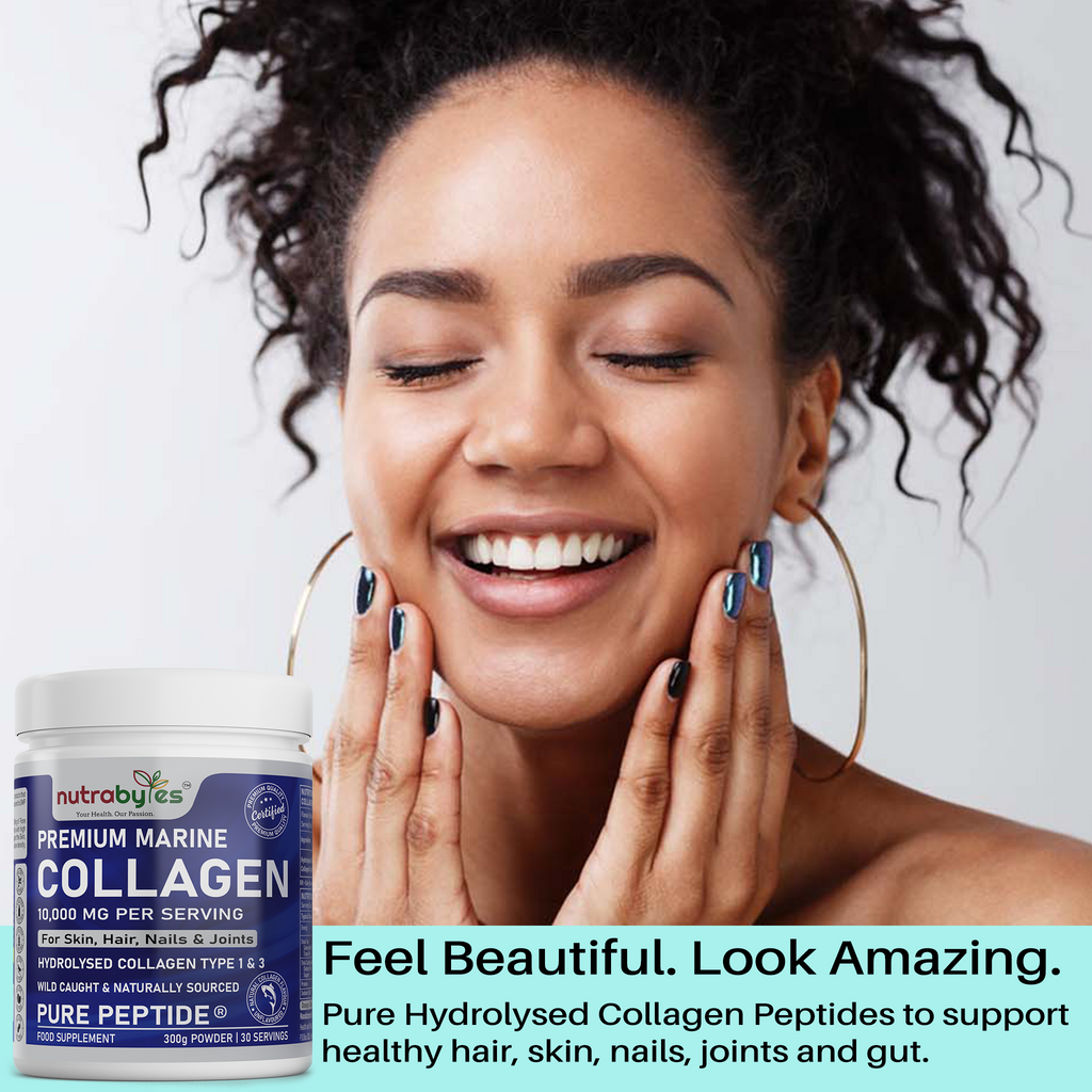 Marine Collagen Powder 10000mg | Type 1 & 3 Unflavoured | Wild Caught Fish
