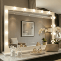 Audrey Hollywood Mirror White 100x80cm