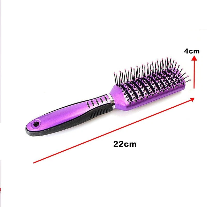 Hair Styling Brush Nylon Bristle Hairbrush For Fancy Hairstyle 22cm