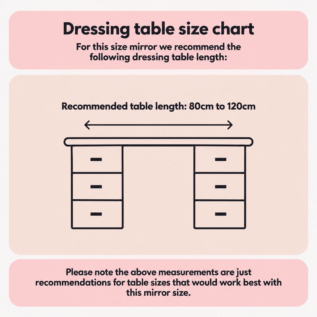 Luna White 58cm LED Vanity Mirror with Tilt Stand