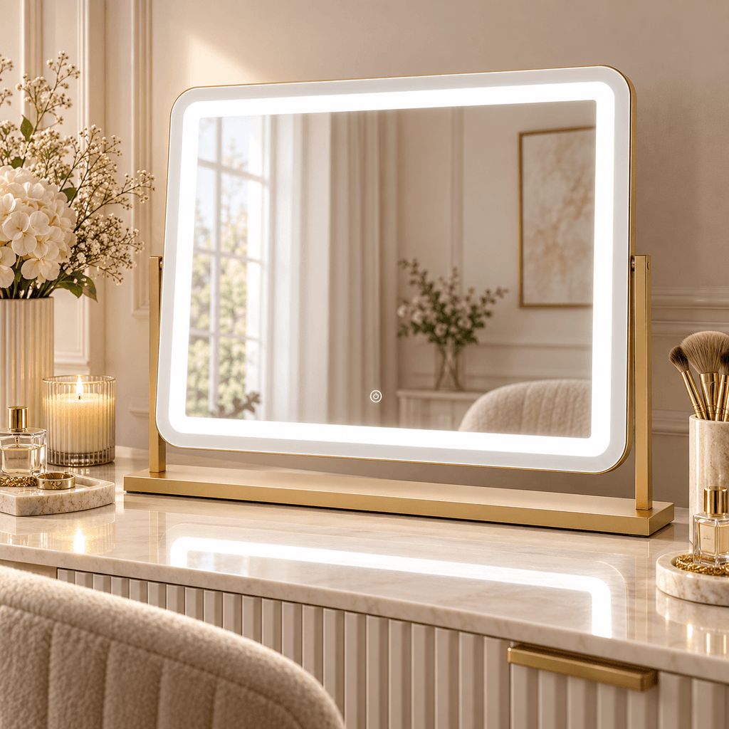 Gigi Glamour Gold LED Vanity Mirror