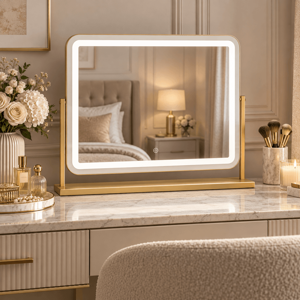 Gigi Glamour Gold LED Vanity Mirror
