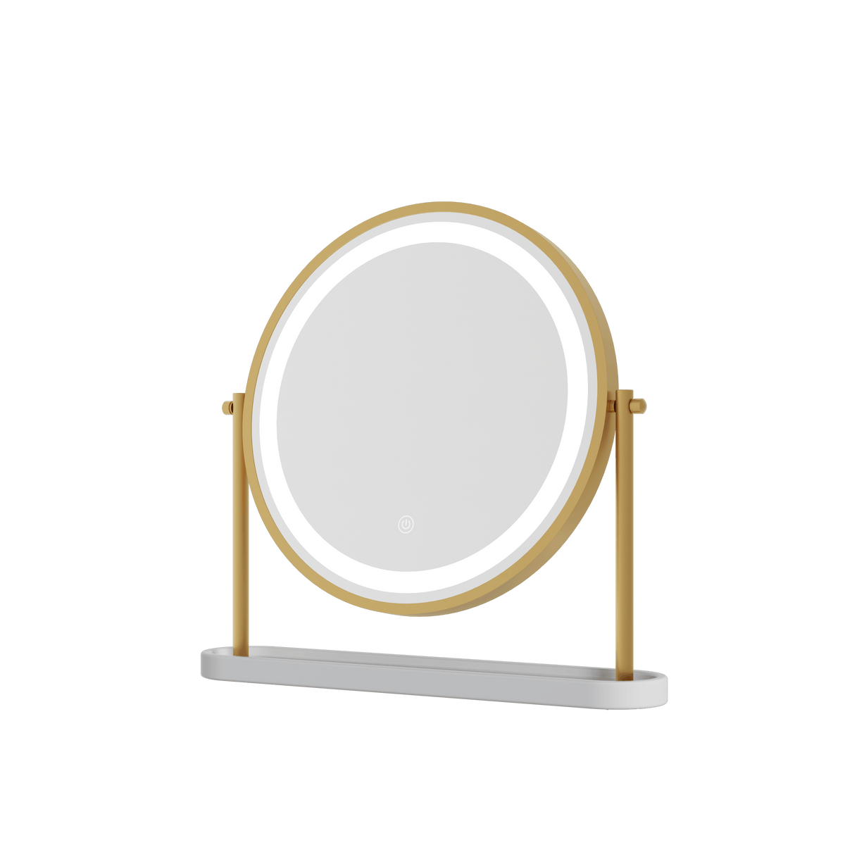 Island Round LED Vanity Mirror – Glamour Gold