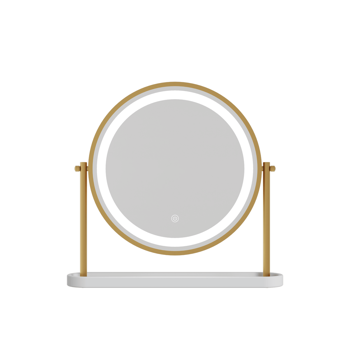 Island Round LED Vanity Mirror – Glamour Gold
