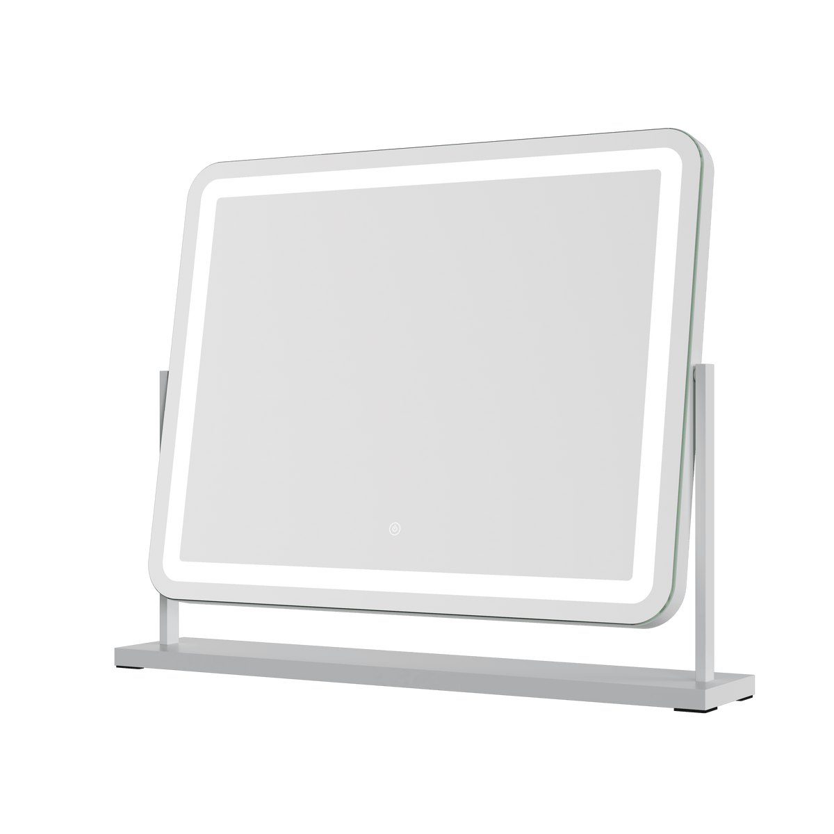 Luna White 58cm LED Vanity Mirror with Tilt Stand
