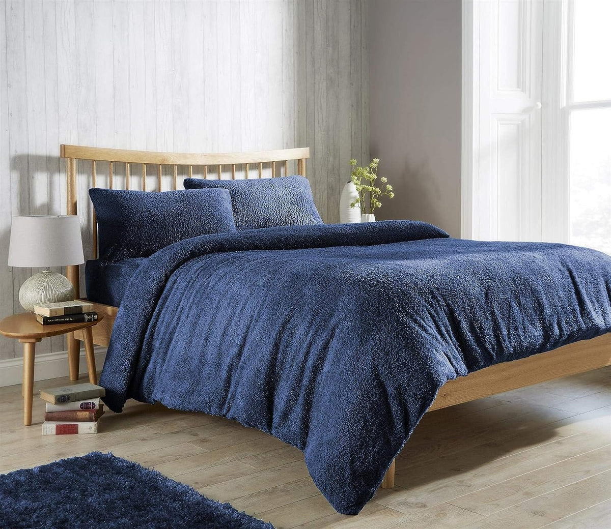 OLIVIA ROCCO Teddy Fleece Duvet Cover Set Plush Ultra Cosy Winter Bedding