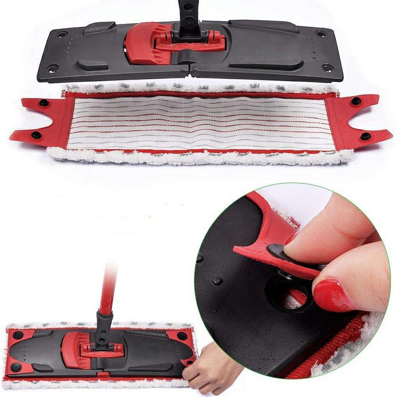 Replacement Microfibre Mop Pads compatible with Vileda Spray Mop, Double Buckle Household Mop Head