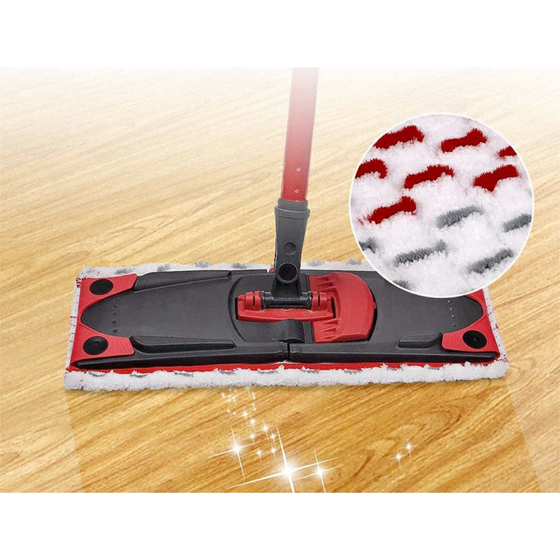 Replacement Microfibre Mop Pads compatible with Vileda Spray Mop, Double Buckle Household Mop Head
