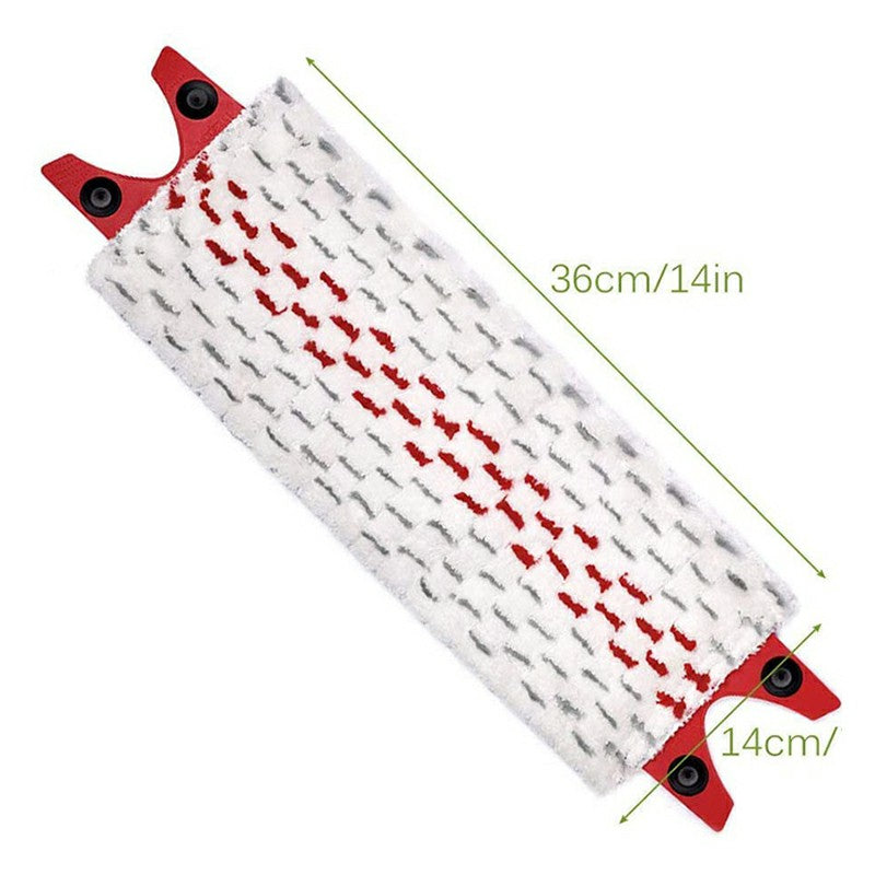 Replacement Microfibre Mop Pads compatible with Vileda Spray Mop, Double Buckle Household Mop Head