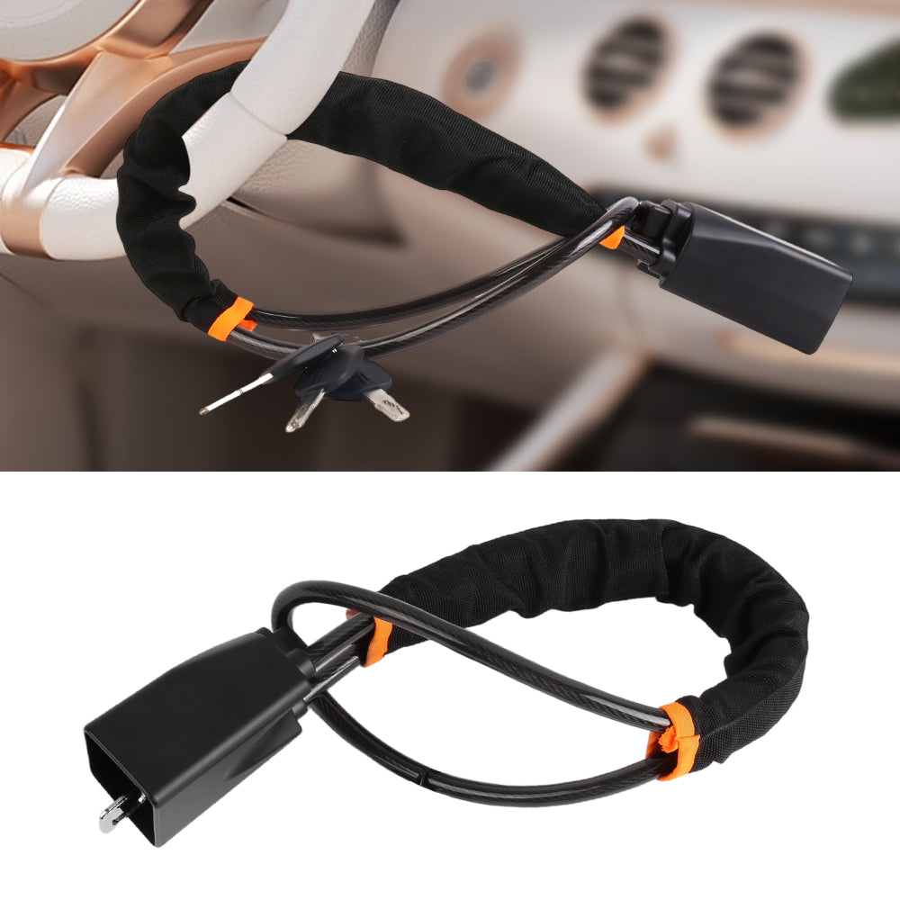 Car Steering Wheel Lock With 3 Keys Anti Theft Device Seat Belt Lock Steering UK