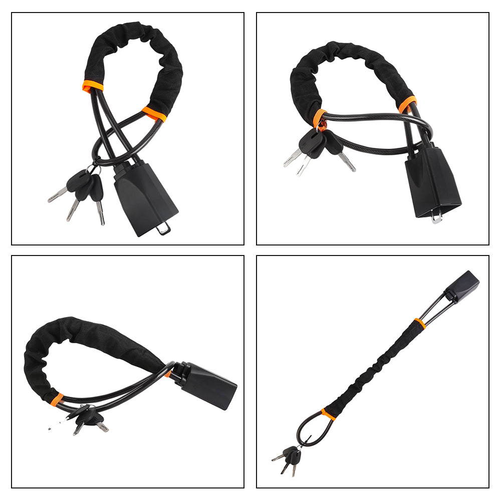 Car Steering Wheel Lock With 3 Keys Anti Theft Device Seat Belt Lock Steering UK
