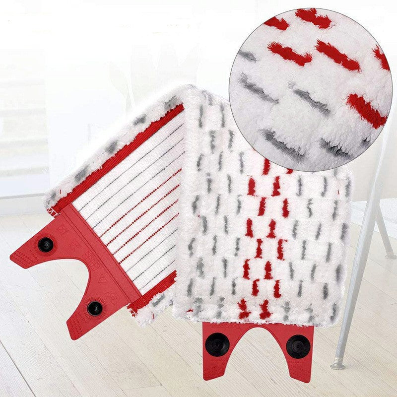 Replacement Microfibre Mop Pads compatible with Vileda Spray Mop, Double Buckle Household Mop Head